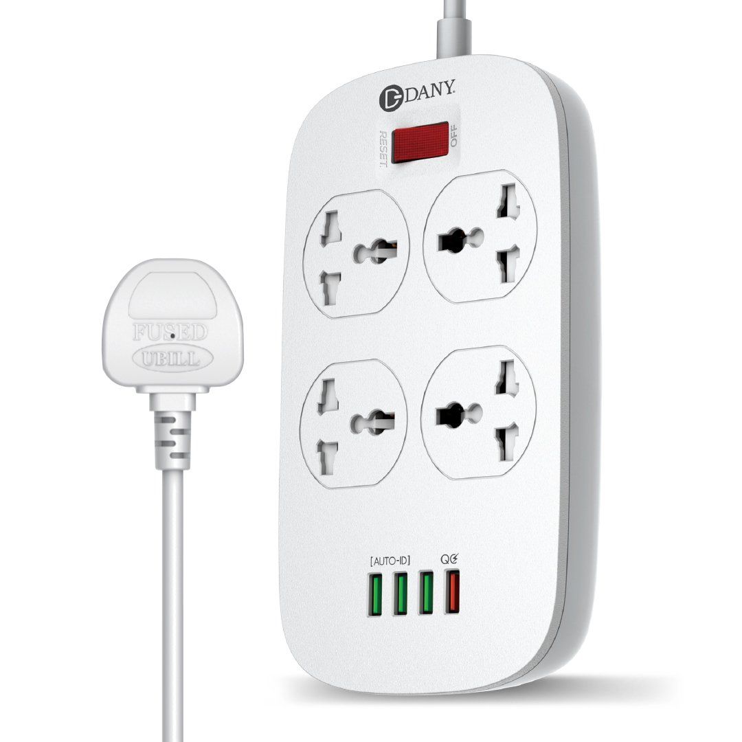 DANY PP1 4 Socket 4 USB ( 18W PD Charger )