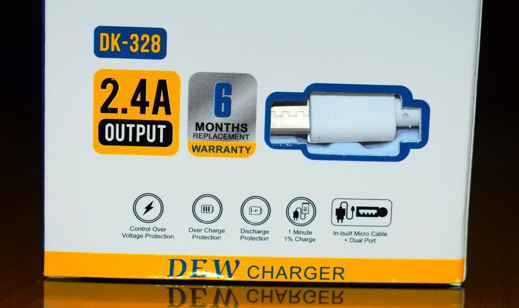 DK-328 2.4A TYPE-C SL DEW CHARGER